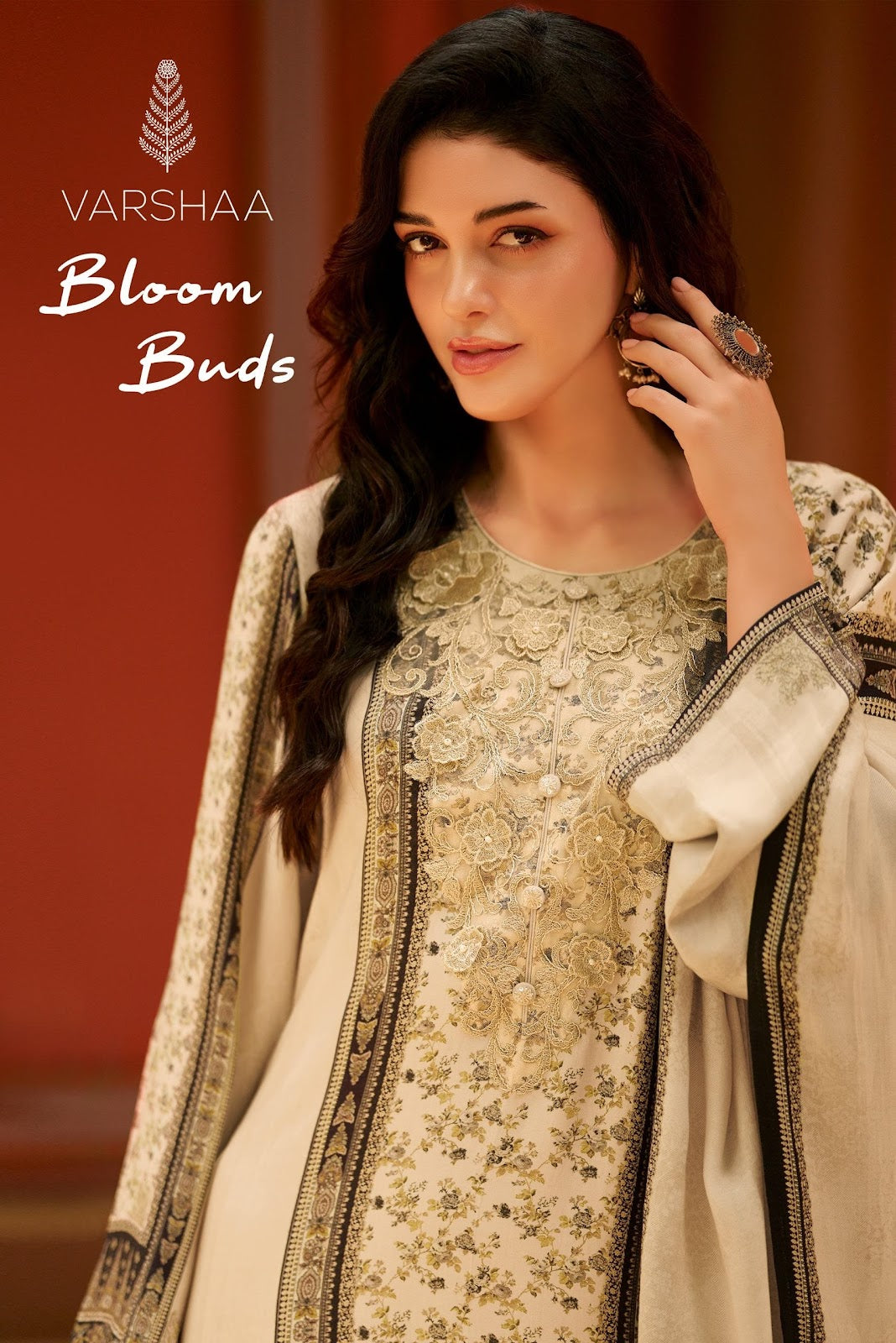 Bloom Buds Varshaa Viscose Pashmina Suits Supplier India