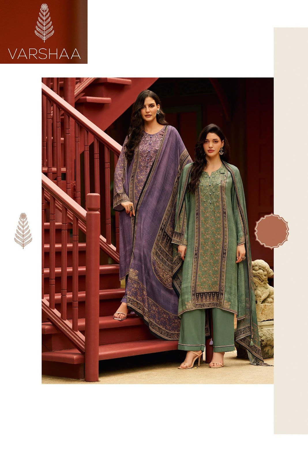 Bloom Buds Varshaa Viscose Pashmina Suits Supplier India