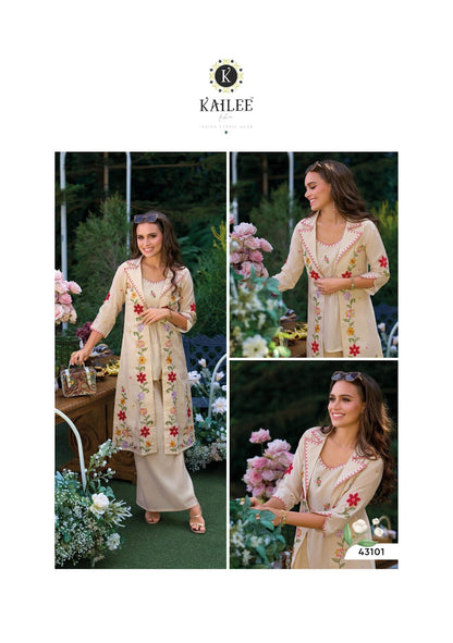 Bloom Kailee Fashion Viscose Silk Indo Western Pair Manufacturer Ahmedabad