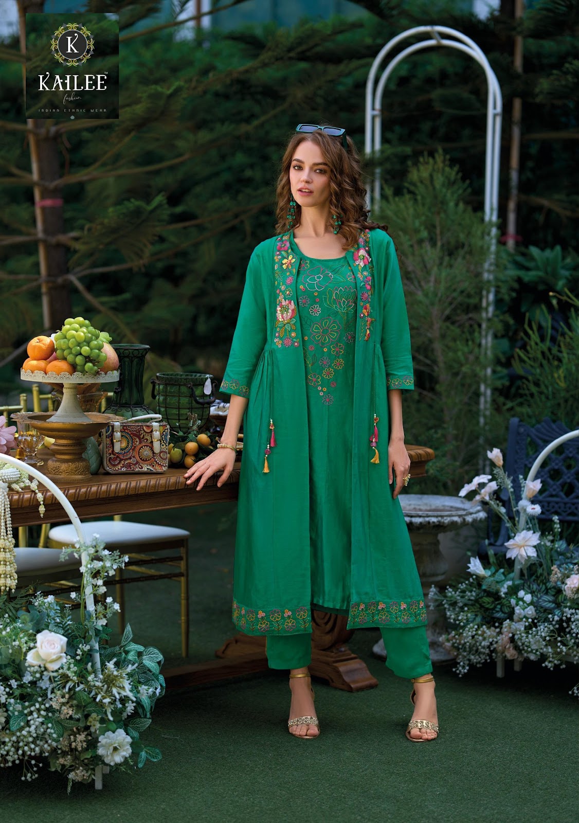 Bloom Kailee Fashion Viscose Silk Indo Western Pair Manufacturer Ahmedabad