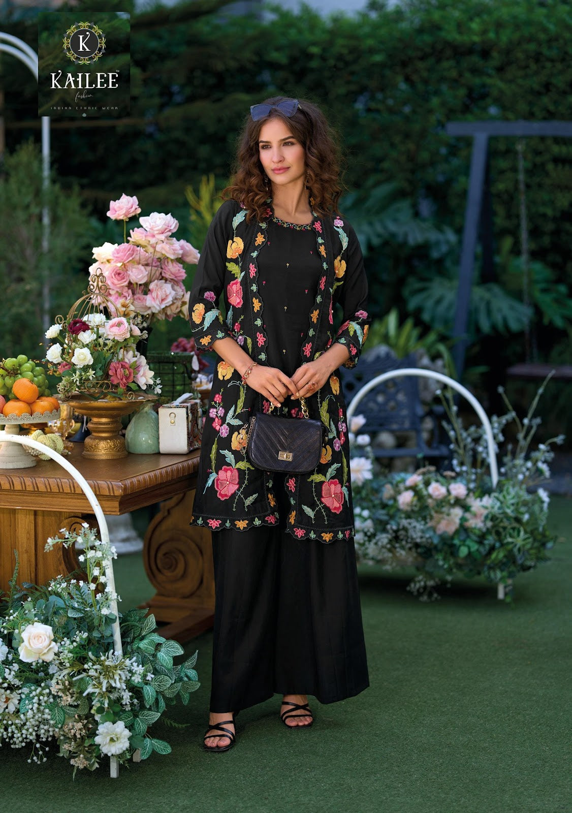 Bloom Kailee Fashion Viscose Silk Indo Western Pair Manufacturer Ahmedabad