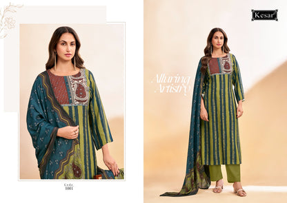 Bloom Kesar Pashmina Suits Exporter India