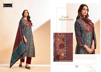 Bloom Kesar Pashmina Suits Exporter India