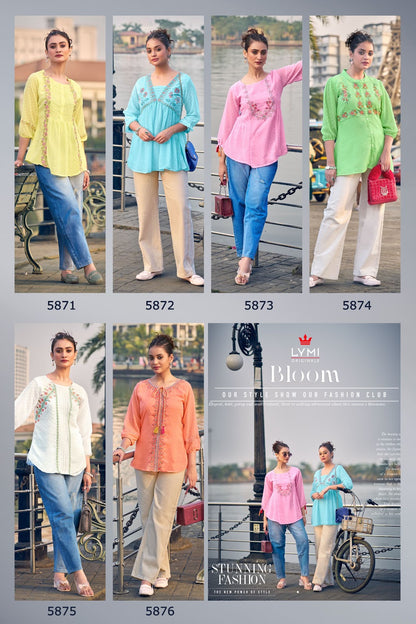 Bloom Lymi Georgette Stylish Tops Exporter India