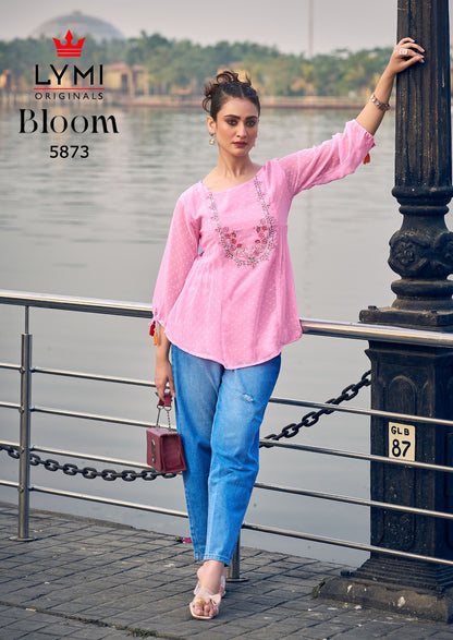 Bloom Lymi Georgette Stylish Tops Exporter India