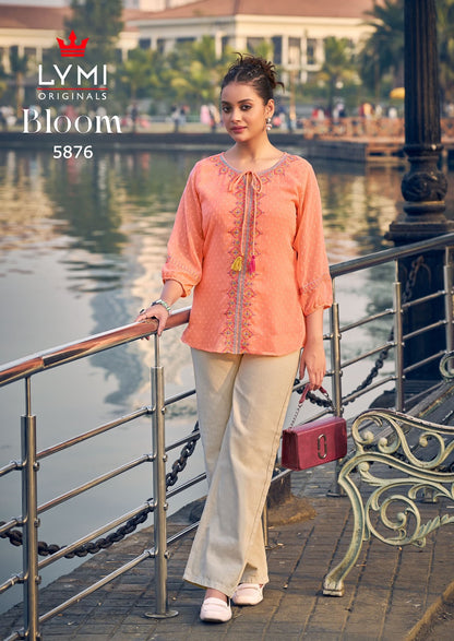 Bloom Lymi Georgette Stylish Tops Exporter India