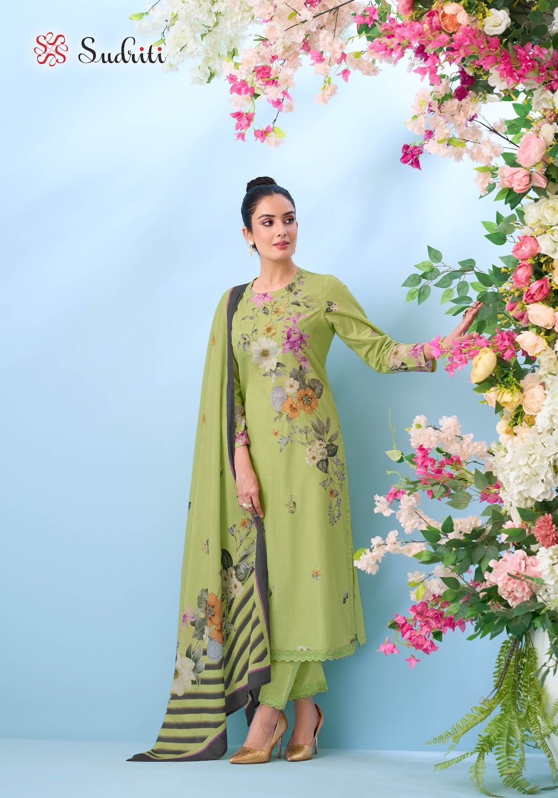 Bloom Theory Sudriti Sahiba Cotton Lawn Pakistani Salwar Suits Wholesale