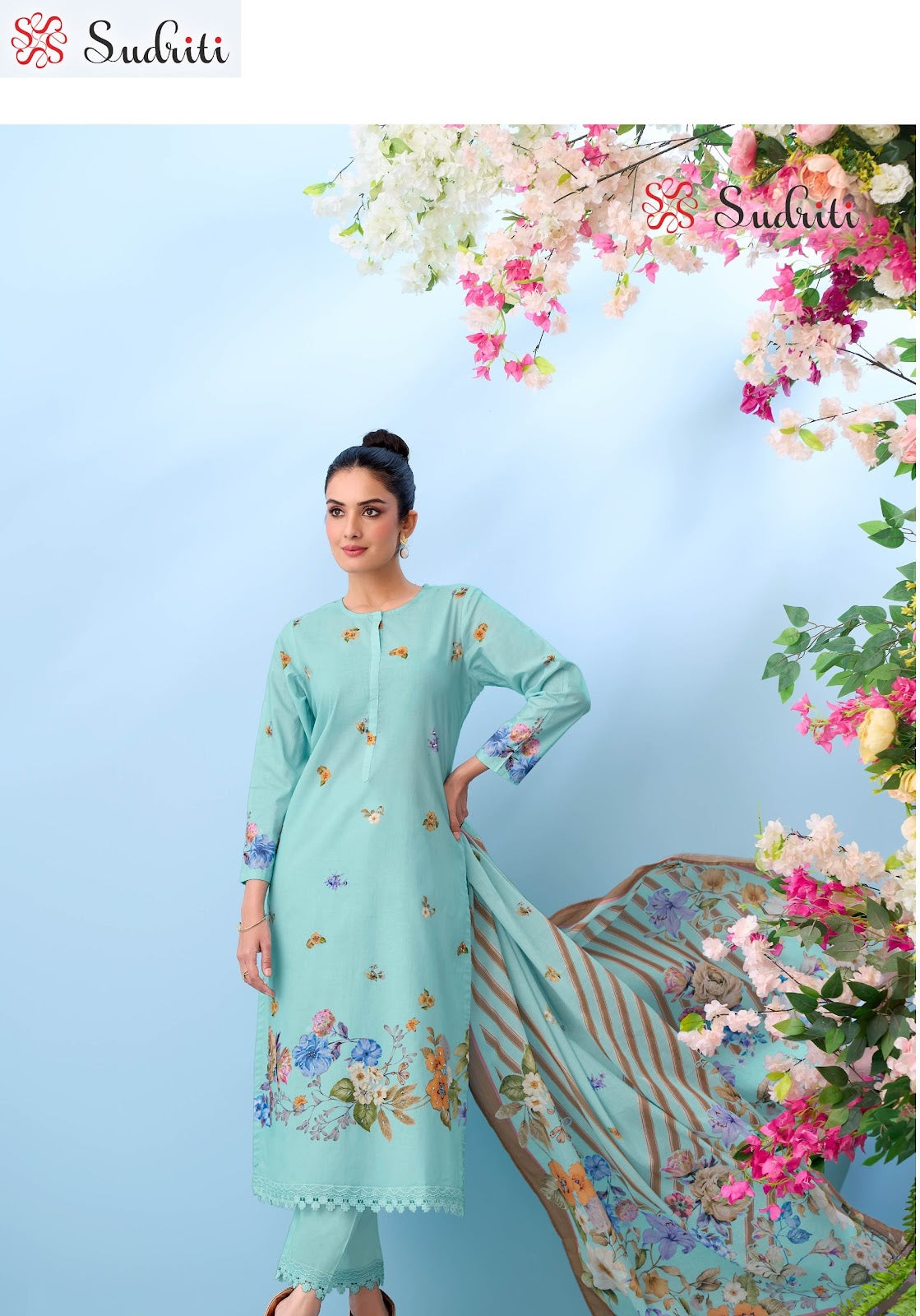 Bloom Theory Sudriti Sahiba Cotton Lawn Pakistani Salwar Suits Wholesale