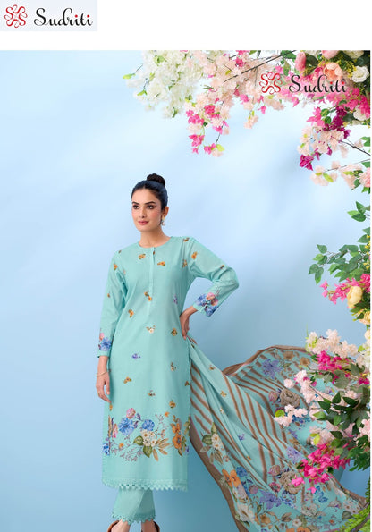Bloom Theory Sudriti Sahiba Cotton Lawn Pakistani Salwar Suits Wholesale
