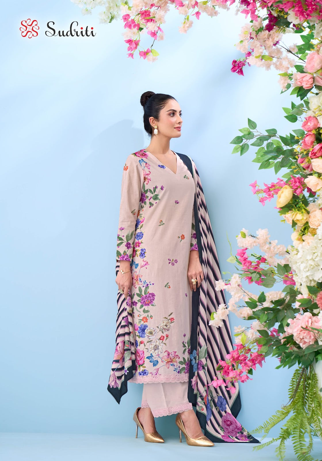 Bloom Theory Sudriti Sahiba Cotton Lawn Pakistani Salwar Suits Wholesale