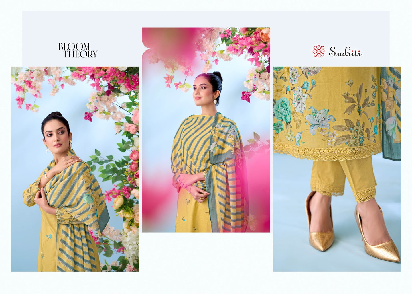 Bloom Theory Sudriti Sahiba Cotton Lawn Pakistani Salwar Suits Wholesale