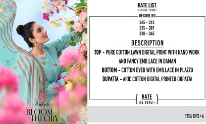 Bloom Theory Sudriti Sahiba Cotton Lawn Pakistani Salwar Suits Wholesale