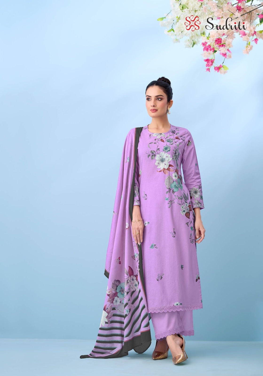 Bloom Theory Sudriti Sahiba Cotton Lawn Pakistani Salwar Suits Wholesale