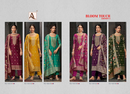 Bloom Touch Edition 1 Alok Jacquard Pant Style Suits Exporter Gujarat