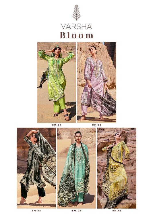 Bloom Varsha Fashions Cotton Lawn Pant Style Suits