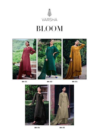 Bloom Varshaa Modal Plazzo Style Suits Wholesaler Ahmedabad