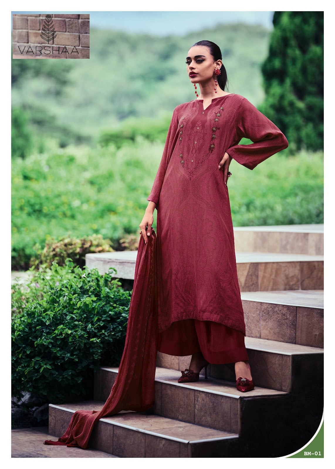 Bloom Varshaa Modal Plazzo Style Suits Wholesaler Ahmedabad