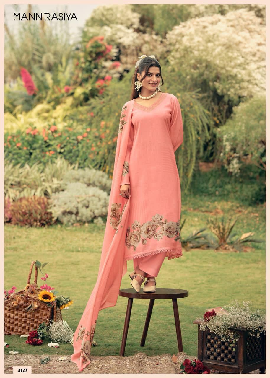 Bloome Mannrasiya Lilen Pant Style Suits Wholesaler Gujarat
