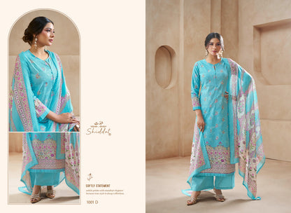 Blooming 1001 Shiddat Cambric Pant Style Suits Wholesaler