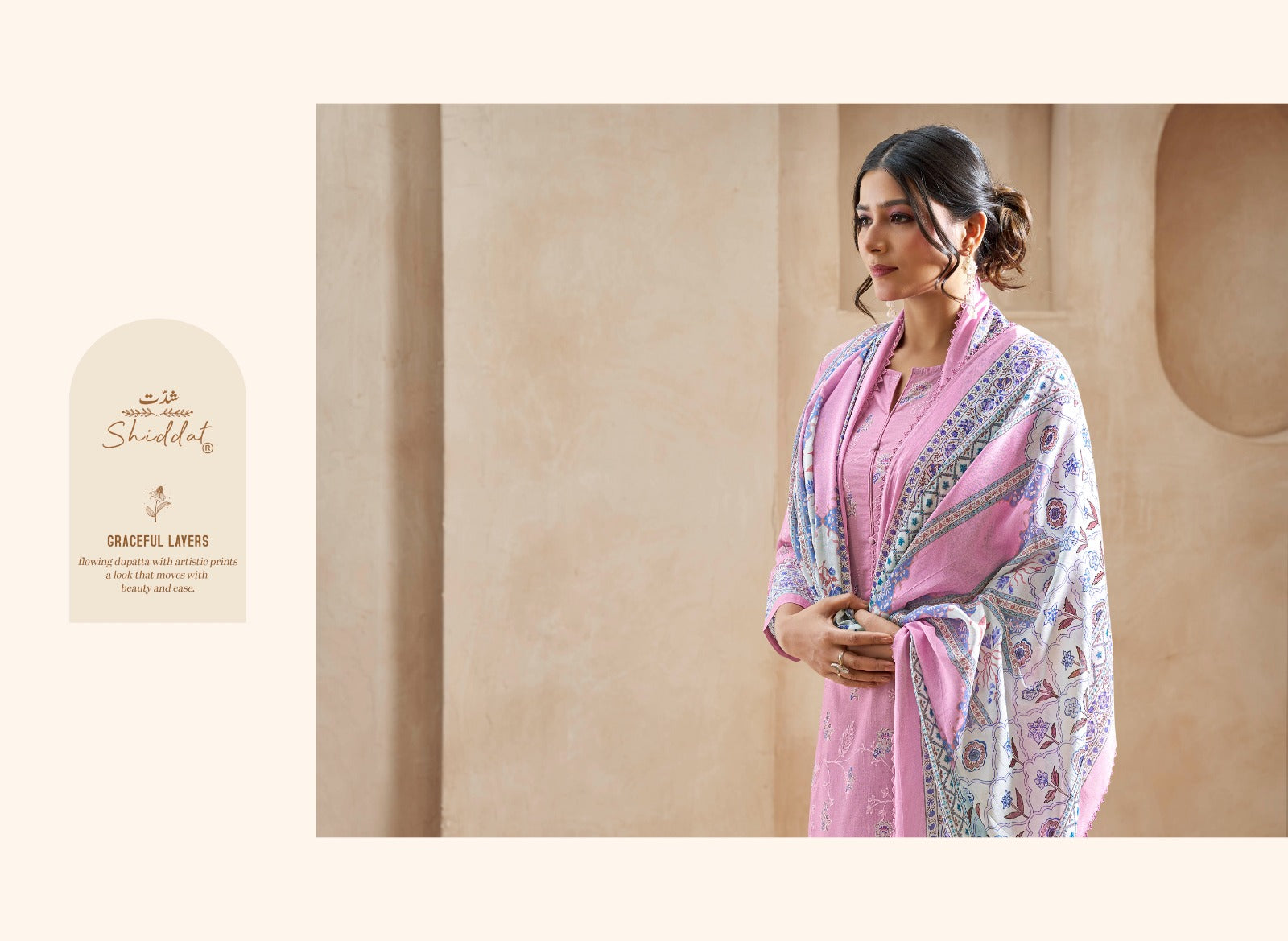 Blooming 1001 Shiddat Cambric Pant Style Suits Wholesaler