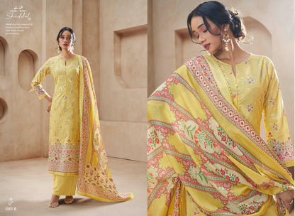 Blooming 1001 Shiddat Cambric Pant Style Suits Wholesaler