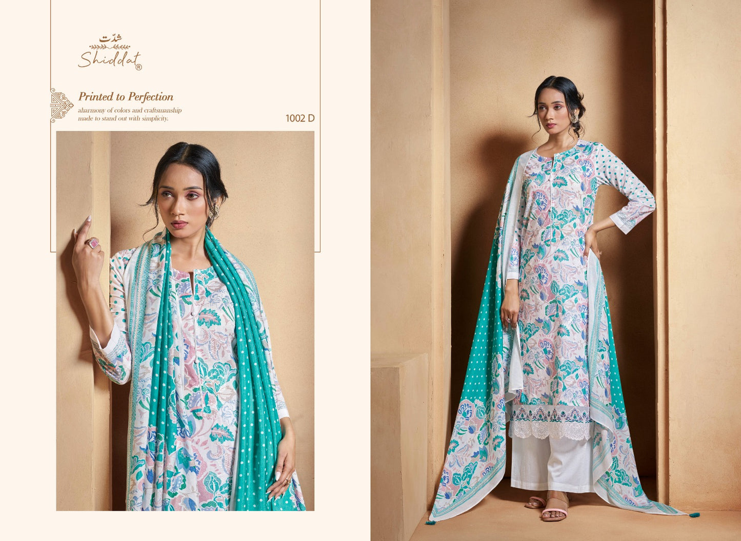 Blooming 1002 Shiddat Cambric Pant Style Suits Wholesale Rate