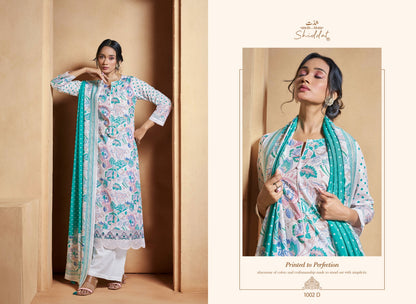 Blooming 1002 Shiddat Cambric Pant Style Suits Wholesale Rate