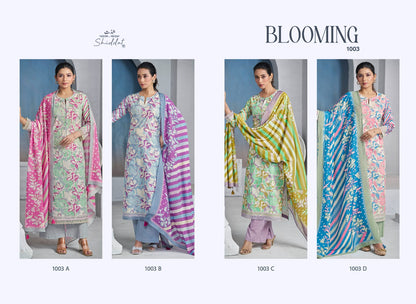 Blooming 1003 Shiddat Cambric Pant Style Suits Exporter