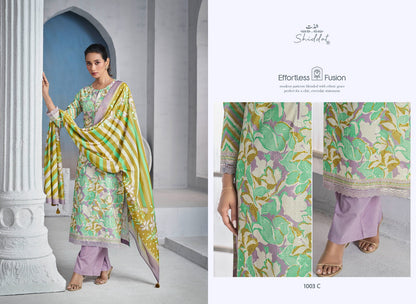 Blooming 1003 Shiddat Cambric Pant Style Suits Exporter