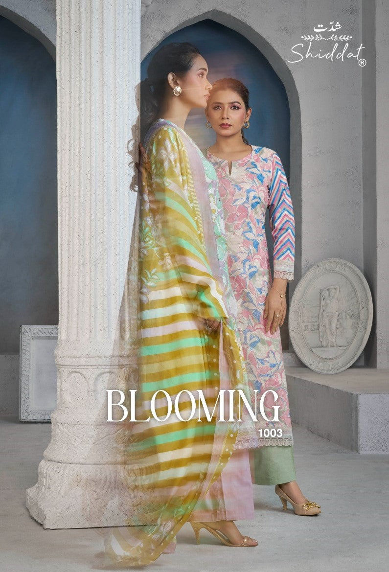 Blooming 1003 Shiddat Cambric Pant Style Suits Exporter