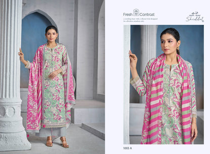Blooming 1003 Shiddat Cambric Pant Style Suits Exporter
