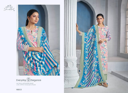 Blooming 1003 Shiddat Cambric Pant Style Suits Exporter