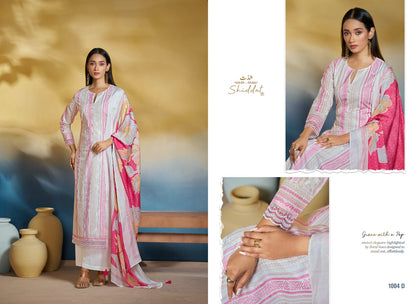 Blooming 1004 Shiddat Cambric Pant Style Suits Wholesaler
