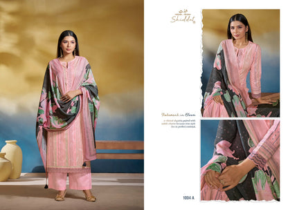Blooming 1004 Shiddat Cambric Pant Style Suits Wholesaler