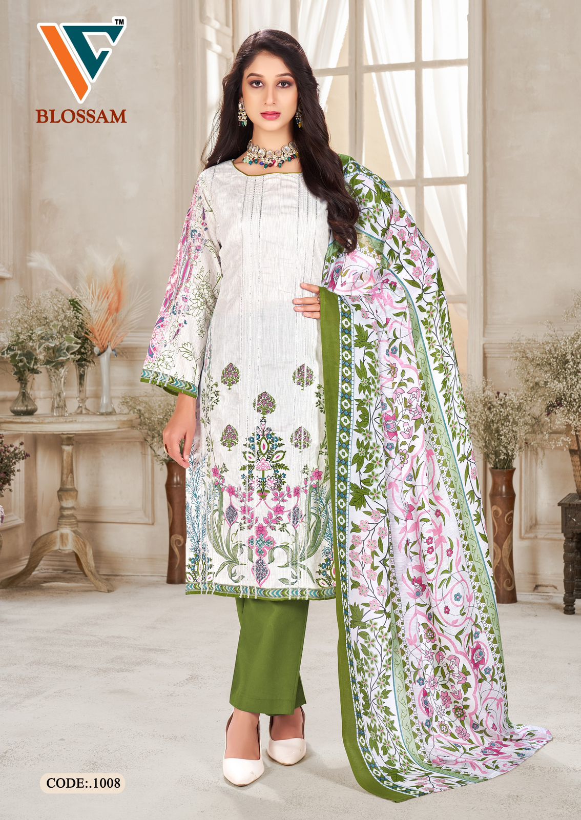 Blossam Vol 1 Vandana Creation Soft Cotton Karachi Salwar Suits Supplier Gujarat