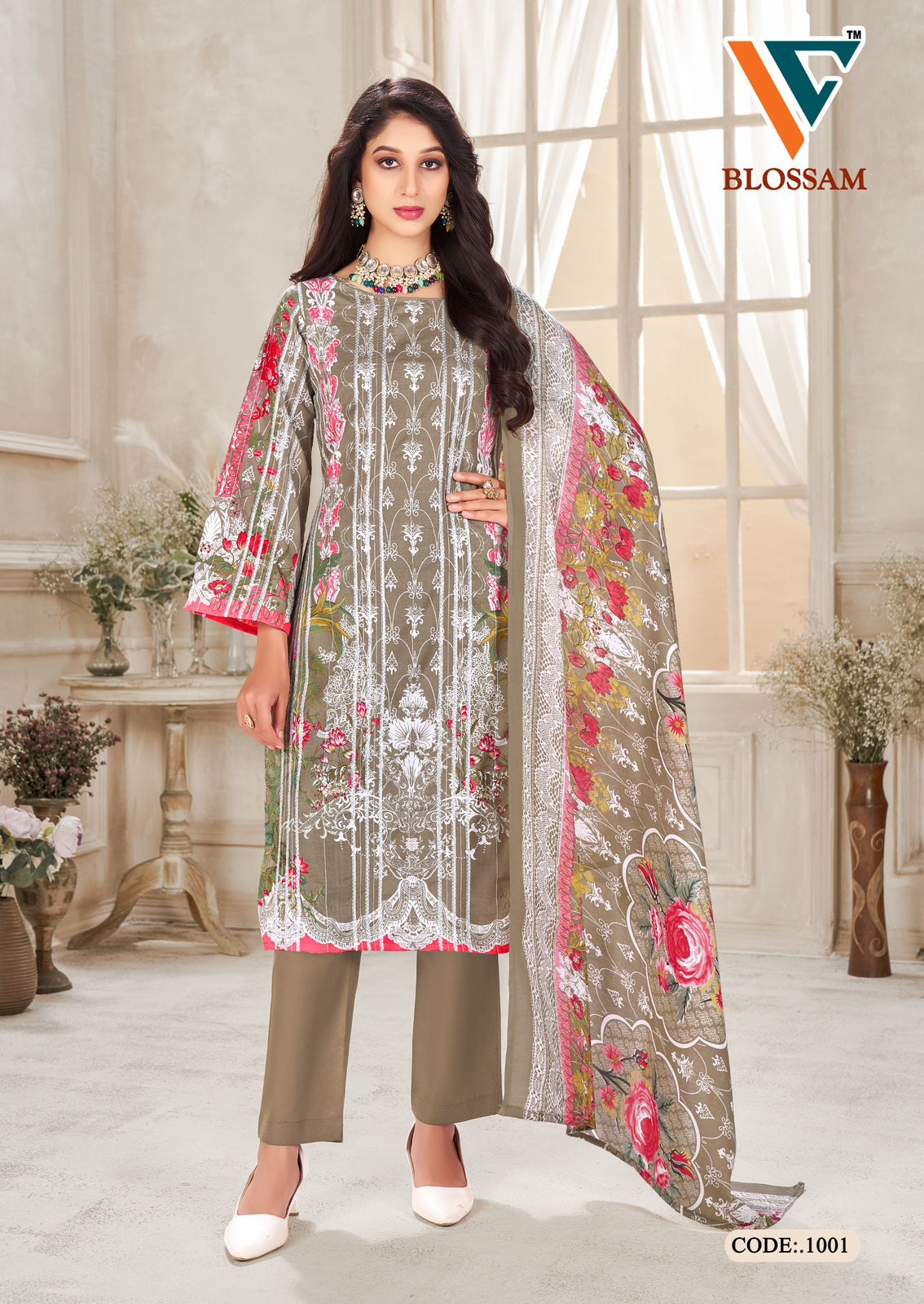 Blossam Vol 1 Vandana Creation Soft Cotton Karachi Salwar Suits Supplier Gujarat