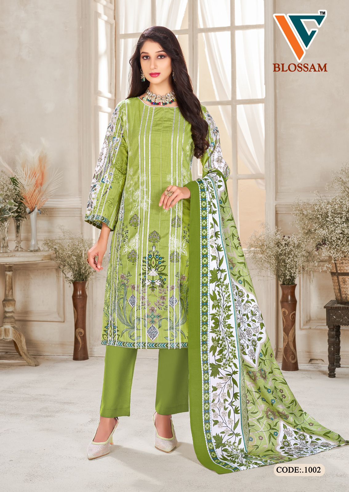 Blossam Vol 1 Vandana Creation Soft Cotton Karachi Salwar Suits Supplier Gujarat