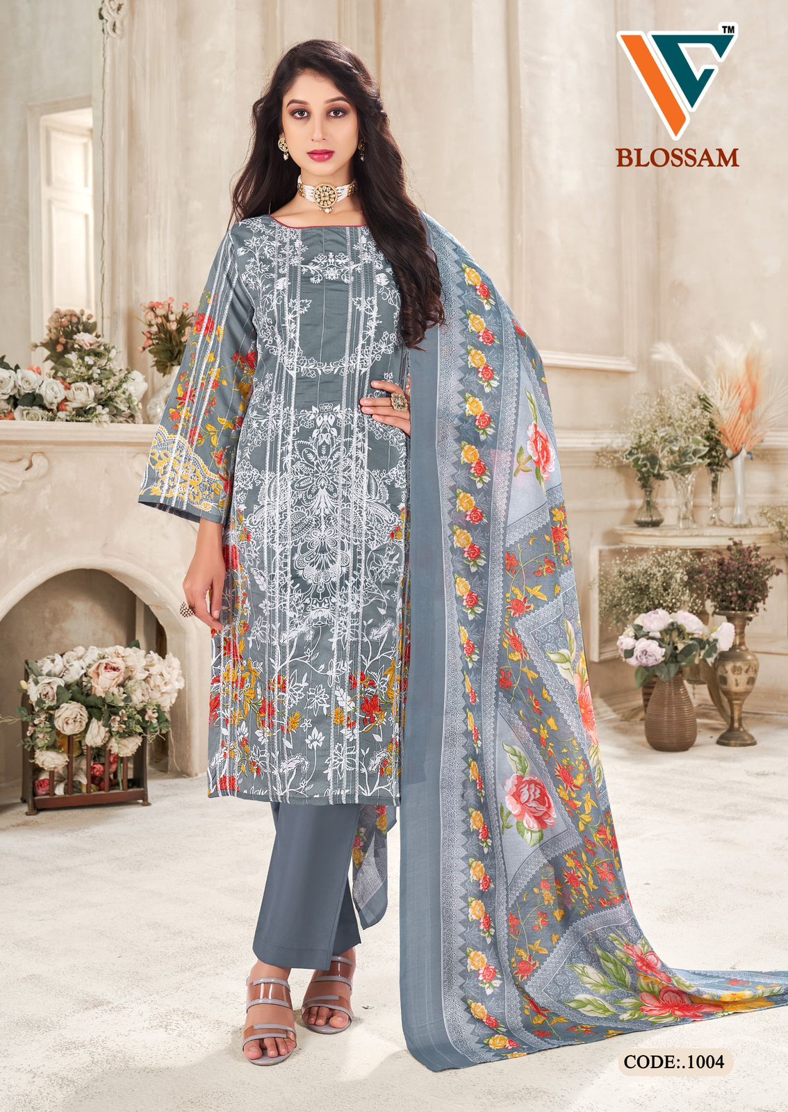 Blossam Vol 1 Vandana Creation Soft Cotton Karachi Salwar Suits Supplier Gujarat
