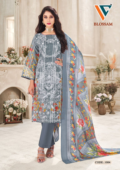 Blossam Vol 1 Vandana Creation Soft Cotton Karachi Salwar Suits Supplier Gujarat