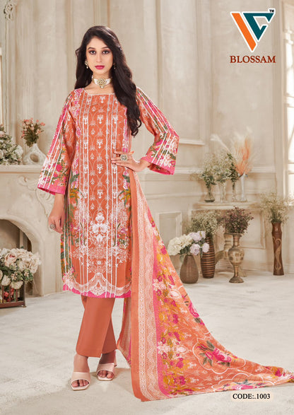 Blossam Vol 1 Vandana Creation Soft Cotton Karachi Salwar Suits Supplier Gujarat