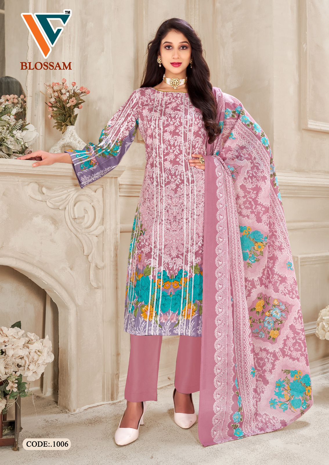 Blossam Vol 1 Vandana Creation Soft Cotton Karachi Salwar Suits Supplier Gujarat