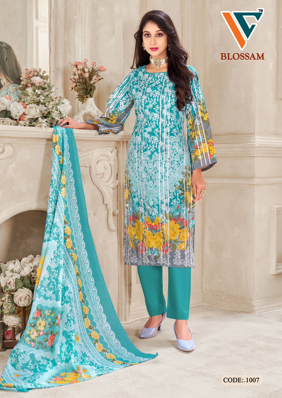 Blossam Vol 1 Vandana Creation Soft Cotton Karachi Salwar Suits Supplier Gujarat