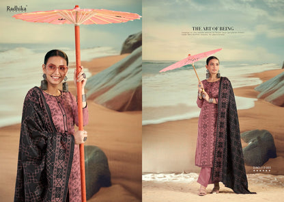 Blossom 16 Radhika Fashion Azara Cotton Karachi Salwar Suits Manufacturer India