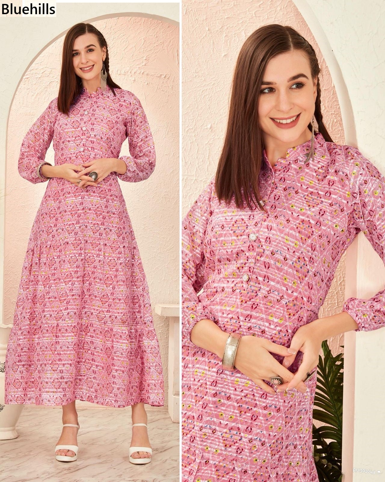 Blossom 2.0 Bluehills Georgette One Piece Exporter India