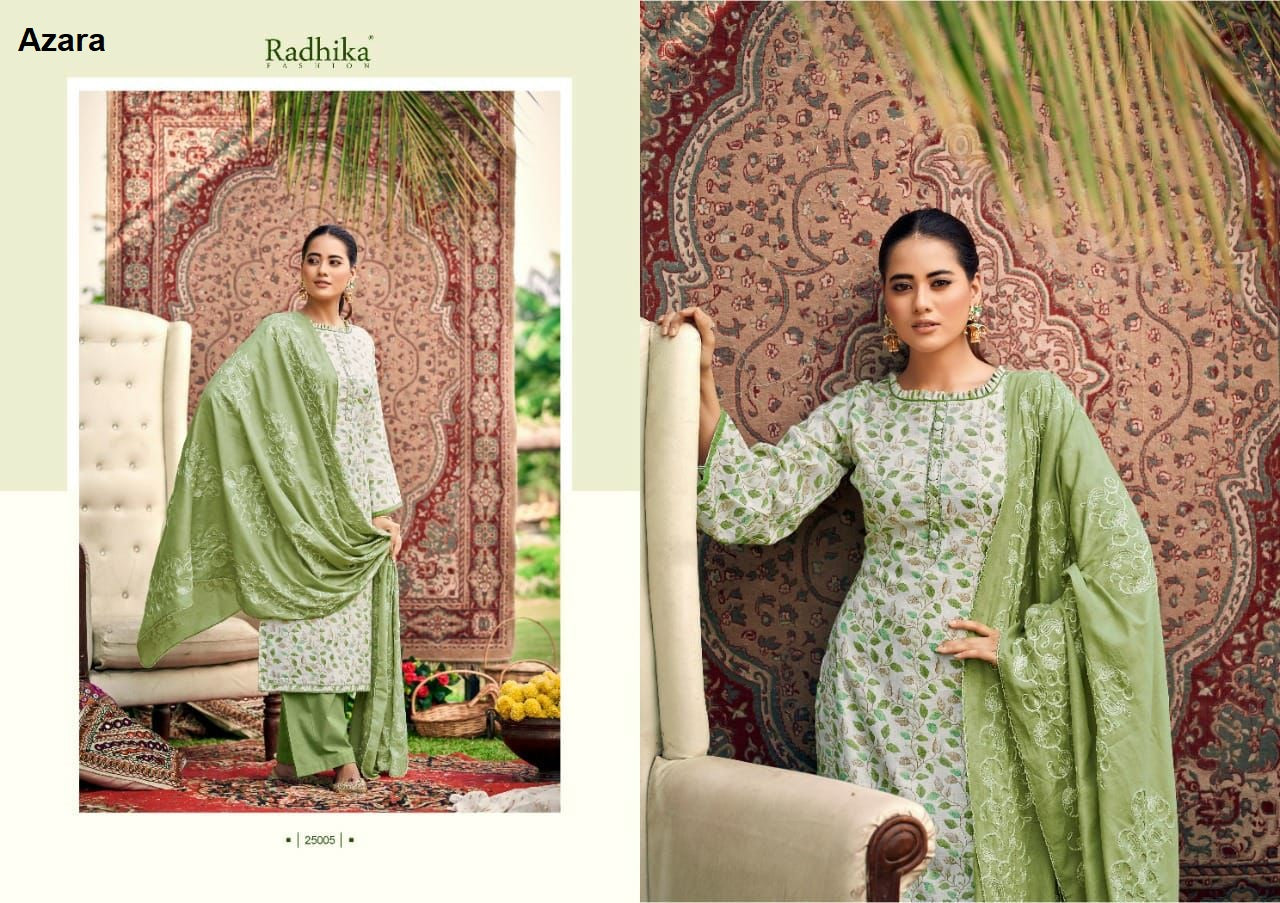 Blossom 9 Radhika Fashion Azara Cotton Karachi Salwar Suits Exporter India