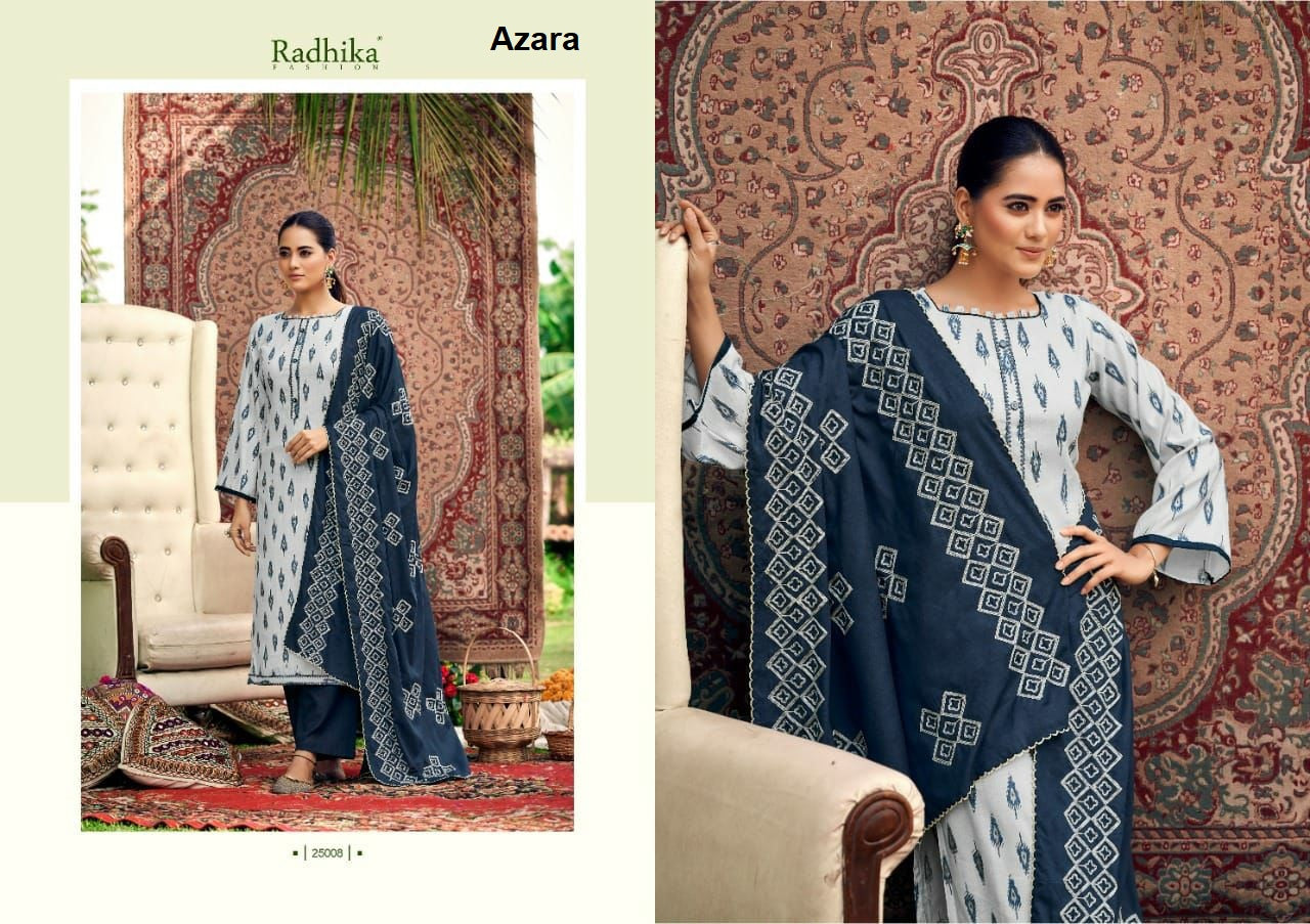 Blossom 9 Radhika Fashion Azara Cotton Karachi Salwar Suits Exporter India