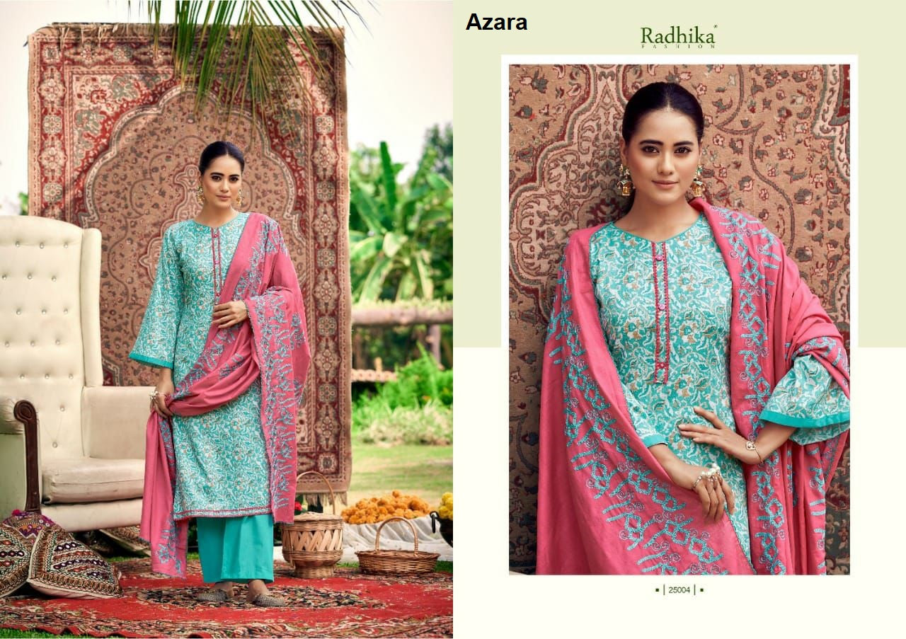 Blossom 9 Radhika Fashion Azara Cotton Karachi Salwar Suits Exporter India