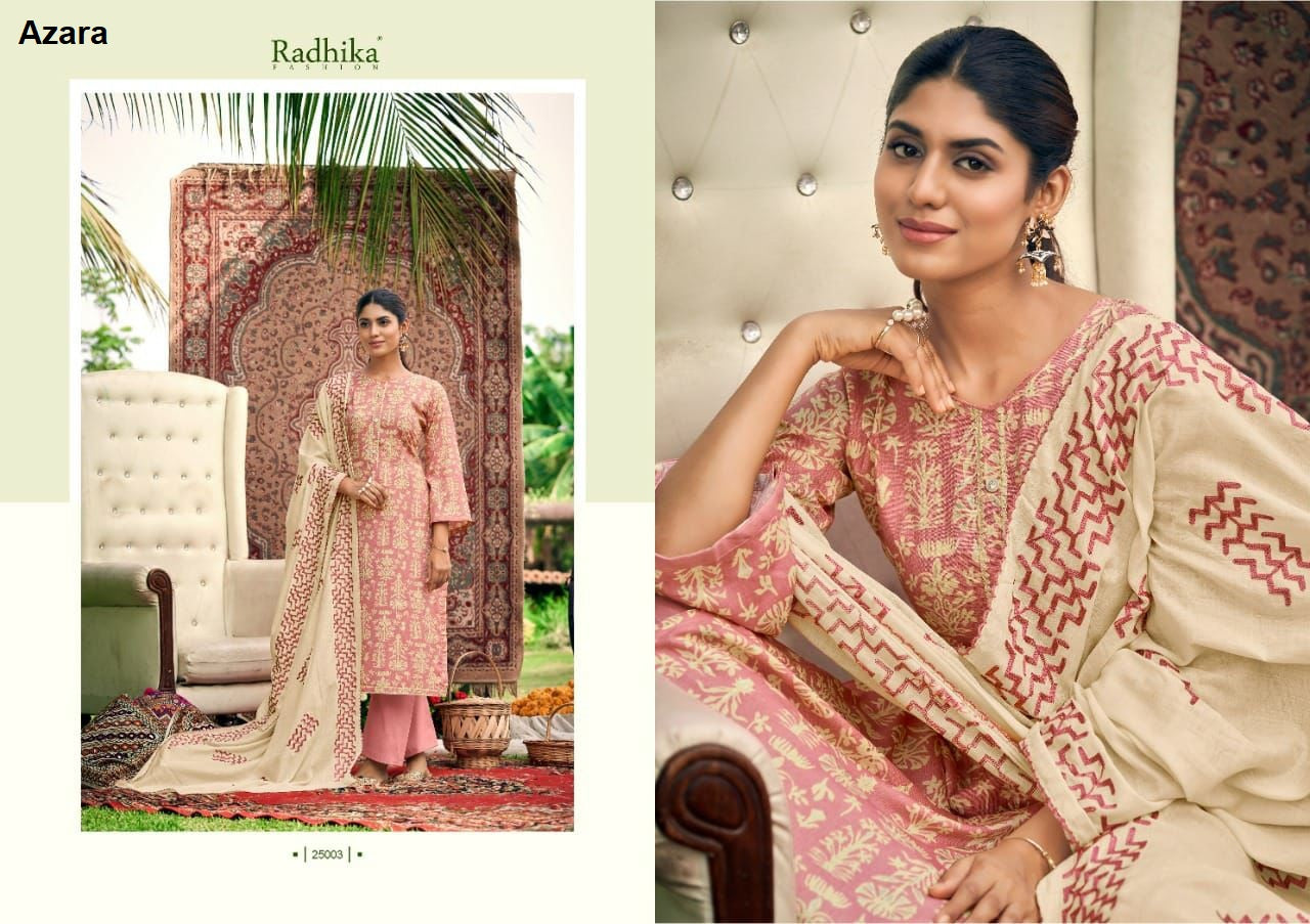 Blossom 9 Radhika Fashion Azara Cotton Karachi Salwar Suits Exporter India