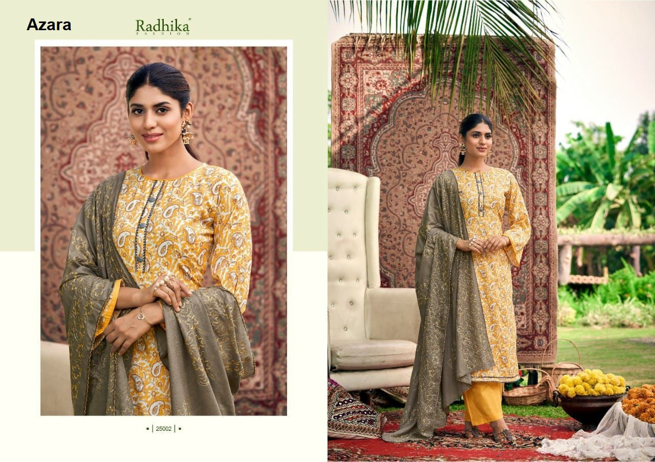 Blossom 9 Radhika Fashion Azara Cotton Karachi Salwar Suits Exporter India