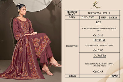 Blossom Hour Rakhi Fashion Pashmina Suits Manufacturer